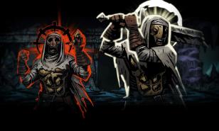 Leper in a state of virtue and affliction.